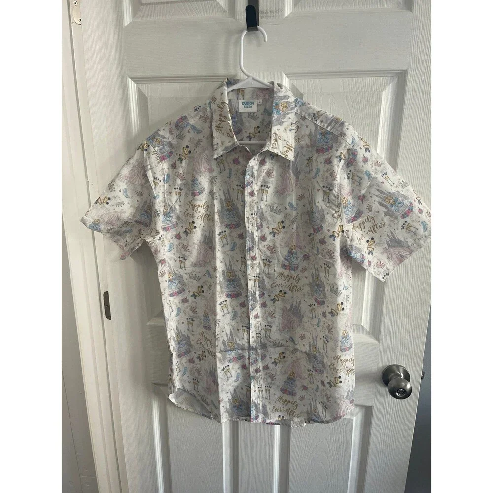 Happily Ever After Men’s Button Up Shirt Size L New Without Tags - Picture 1 of 5